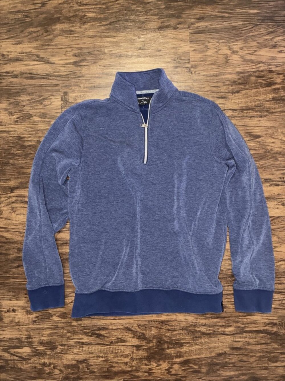 Banana Republic Polartec 1/4 Zip Pullover Sweater Fleece Sweatshirt Blue Large L